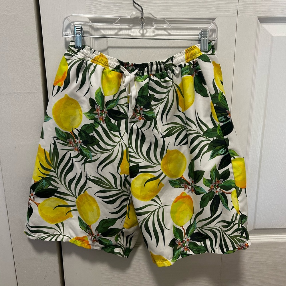 Men’s lemon swim shorts